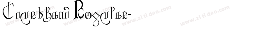 Courthand Regular字体转换